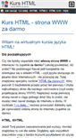 Mobile Screenshot of kurshtml.edu.pl